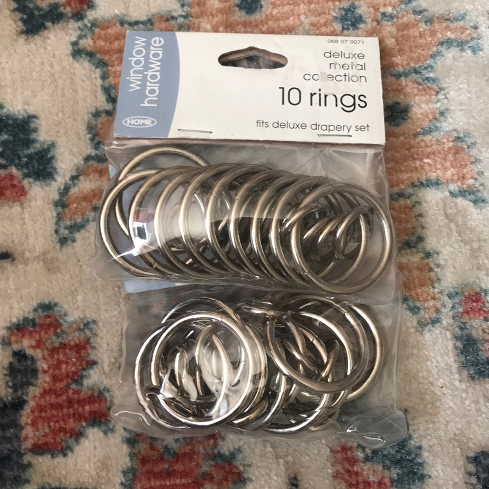Deluxe Metal Collection Curtain Rings Set of 20